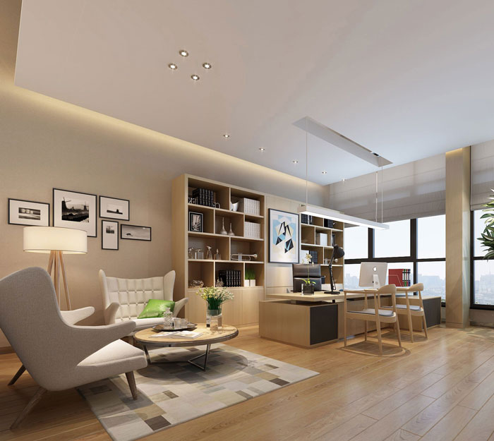 1000平方電子商務(wù)總經(jīng)理辦公室裝修設(shè)計(jì)案例效果圖