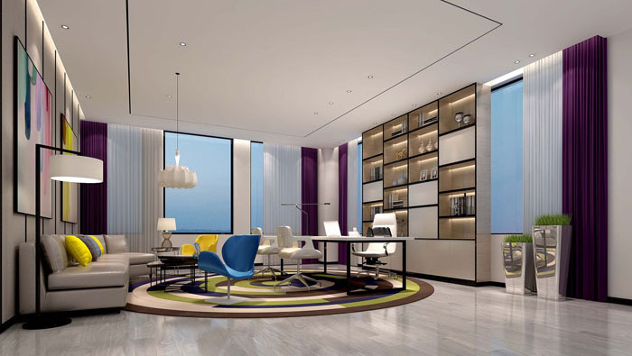 600平方電子商務(wù)辦公室裝修設(shè)計(jì)案例