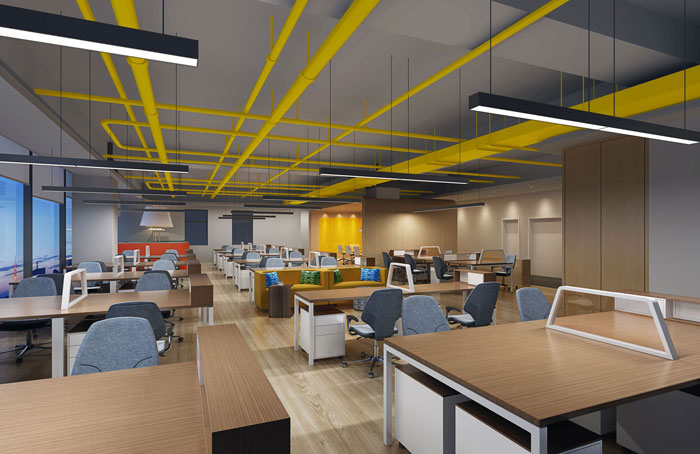 800平方廣告公司辦公室辦公區(qū)域裝修設(shè)計案例效果圖