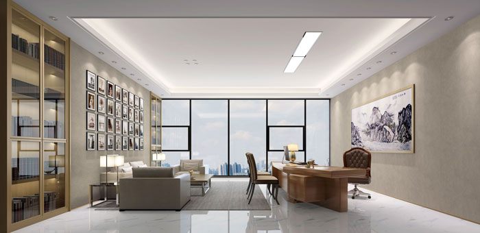 1200平方廣告公司總經(jīng)理辦公室裝修設(shè)計(jì)案例效果圖