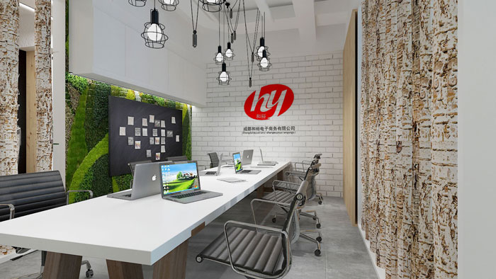 450平方電子商務(wù)辦公室裝修設(shè)計(jì)案例效果圖