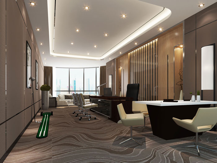 600平方乳業(yè)公司總經(jīng)理辦公室軟裝設(shè)計(jì)效果圖