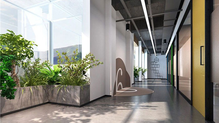 1260平方時尚創(chuàng)意辦公室裝修設(shè)計案例