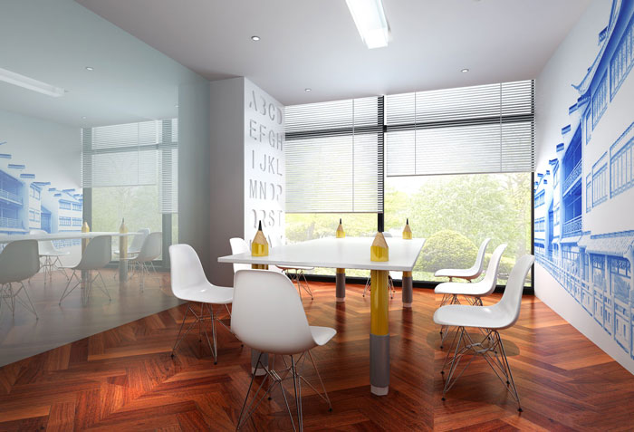 810平方中型辦公室茶水間裝修設(shè)計(jì)案例效果圖