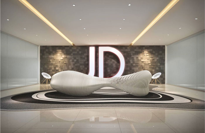 800平方現(xiàn)代簡(jiǎn)約辦公室前臺(tái)裝修設(shè)計(jì)案例效果圖