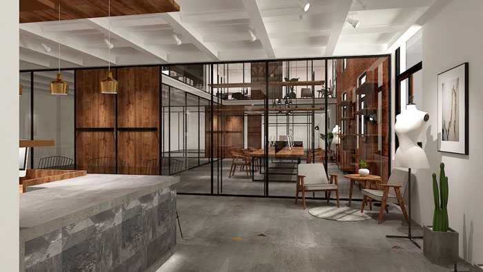 850平方廠房辦公室裝修設(shè)計案例