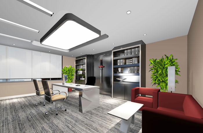 1500平方創(chuàng)意工廠總經(jīng)理辦公室裝修設(shè)計案例效果圖