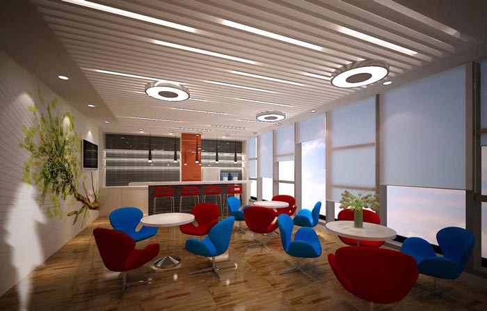 航空科技公司辦公室裝修設(shè)計(jì)效果圖