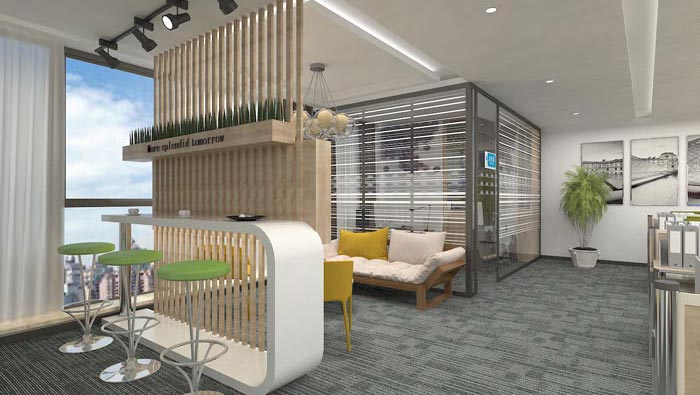 260平方創(chuàng)業(yè)公司辦公室裝修設計案例