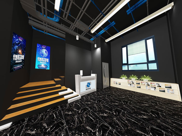 580平方廣告公司辦公室前臺裝修設(shè)計案例效果圖