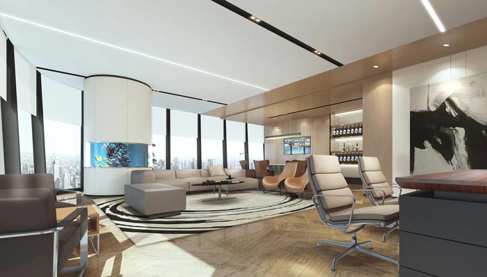 創(chuàng)意事務(wù)所董事長(zhǎng)辦公室域裝修設(shè)計(jì)案例效果圖