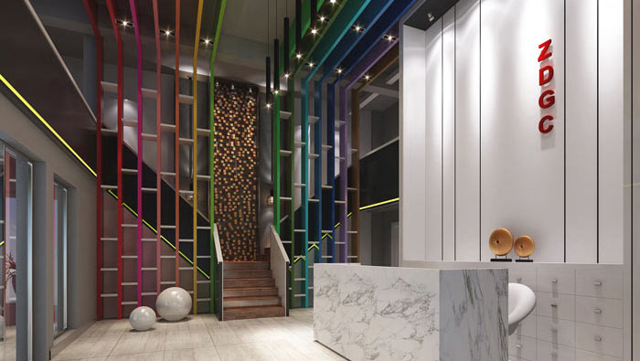 時(shí)尚簡(jiǎn)約辦公室裝修設(shè)計(jì)案例