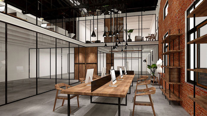 廠房辦公區(qū)域裝修設計案例