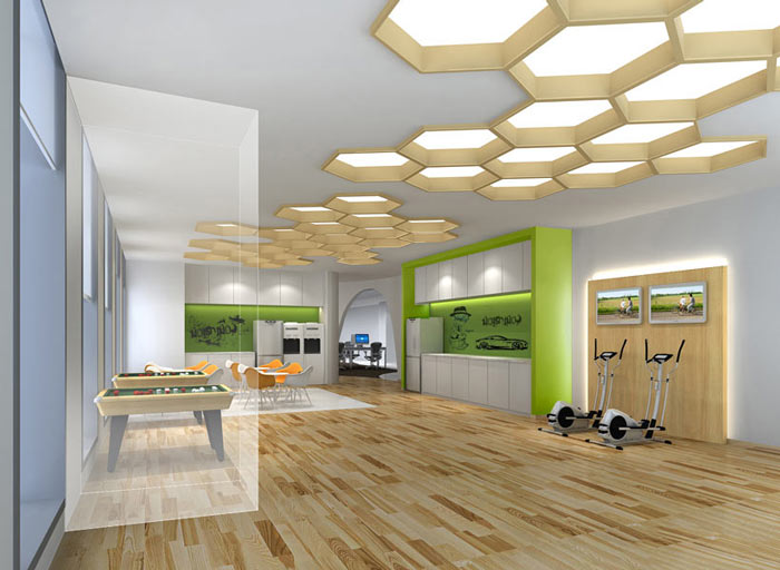 代駕公司辦公室茶水間裝修設(shè)計案例效果圖