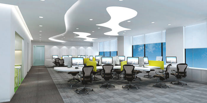 代駕公司辦公室辦公區(qū)域裝修設(shè)計案例效果圖