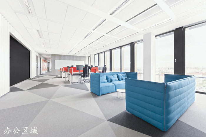 外貿(mào)電子商務(wù)公司辦公室辦公區(qū)域裝修設(shè)計案例效果圖