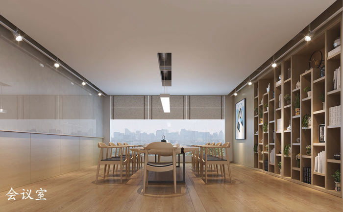 1200平方工業(yè)風(fēng)辦公室會議室裝修設(shè)計案例效果圖