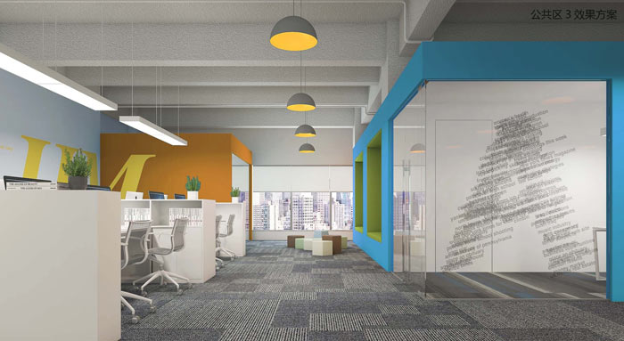 機器人科技公司辦公室休息區(qū)域裝修設(shè)計案例效果圖