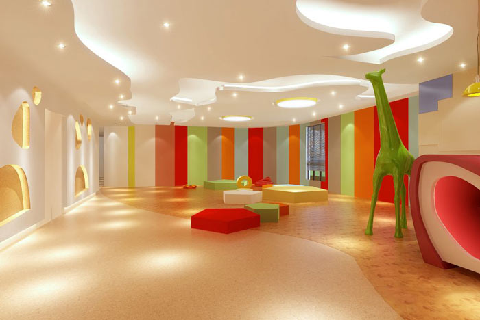 早教中心辦公室接待區(qū)域裝修設(shè)計案例效果圖