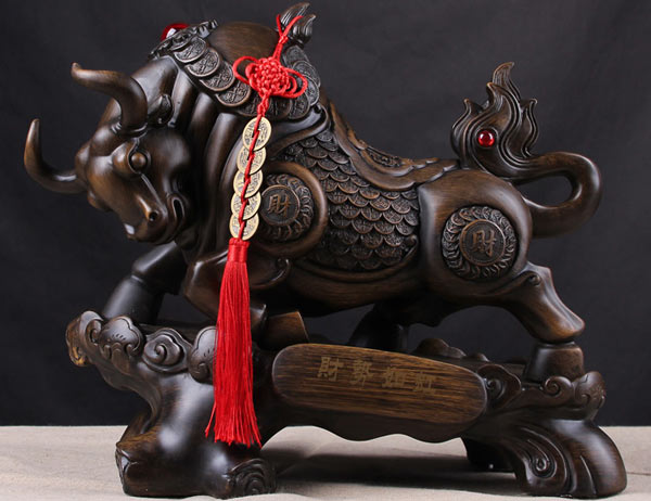 招財進寶牛擺件效果圖