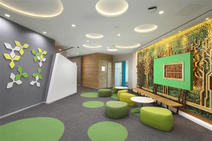 傳媒廣告公司辦公室動線休息區(qū)域裝修設(shè)計案例效果圖