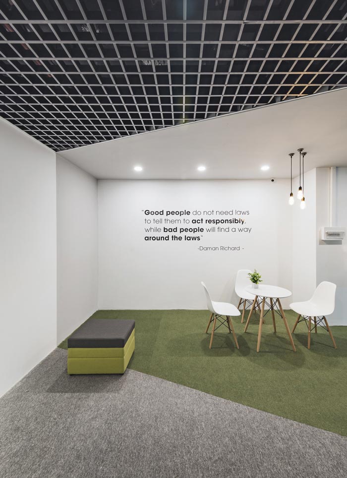 電子商務服務商辦公室接待區(qū)域裝修設計案例效果圖