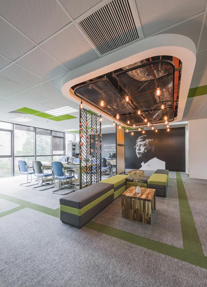 電子商務服務商辦公室休息區(qū)域裝修設計案例效果圖