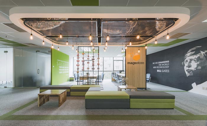 電子商務服務商辦公室裝修設計案例效果圖