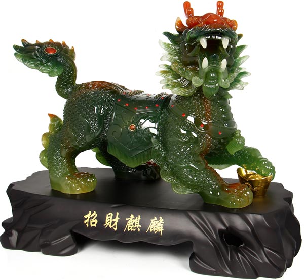 麒麟擺件效果圖