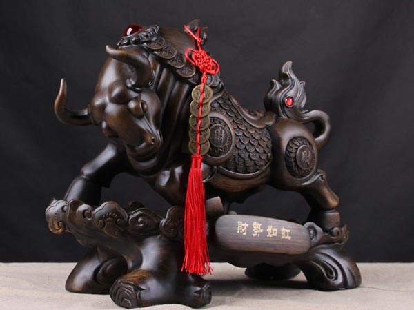 牛擺件擺件效果圖