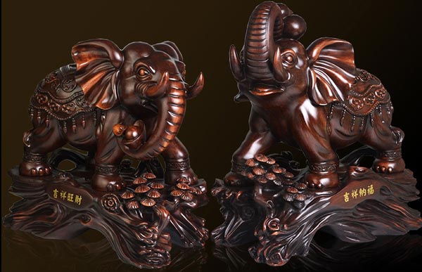 吉祥旺財(cái)象擺件效果圖