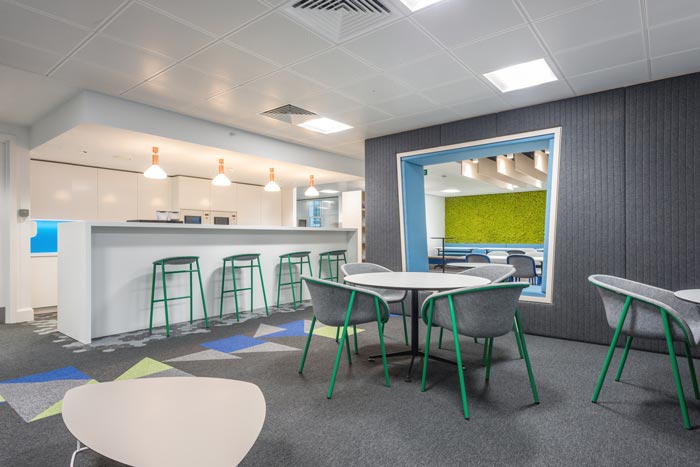 市場調(diào)研公司辦公室吧臺裝修設(shè)計案例效果圖