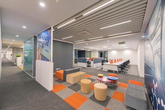 服裝貿(mào)易辦公室交流區(qū)域裝修設(shè)計案例效果圖