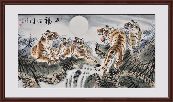 五福臨門(mén)效果圖