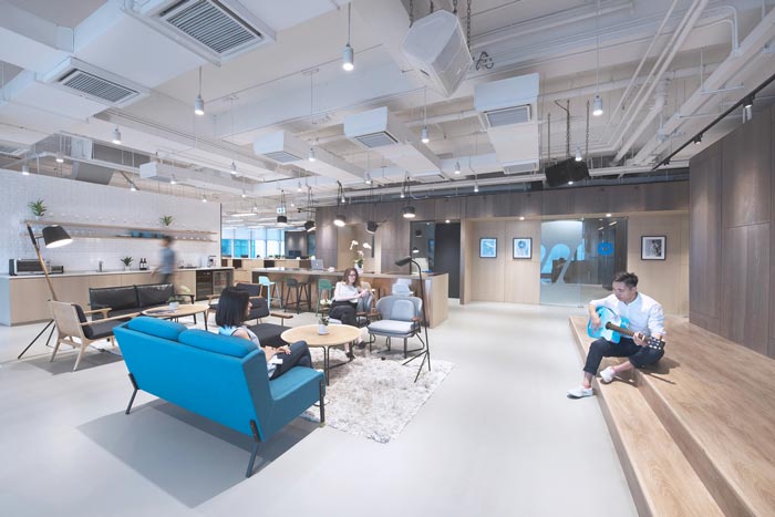 音樂傳媒公司辦公室茶水間裝修設(shè)計(jì)案例效果圖