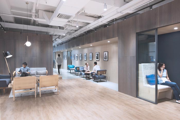 音樂傳媒公司辦公室動(dòng)線裝修設(shè)計(jì)案例效果圖