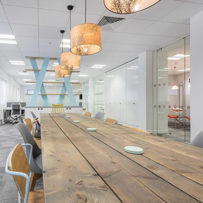 招聘服務(wù)公司辦公室會議室裝修設(shè)計(jì)案例效果圖