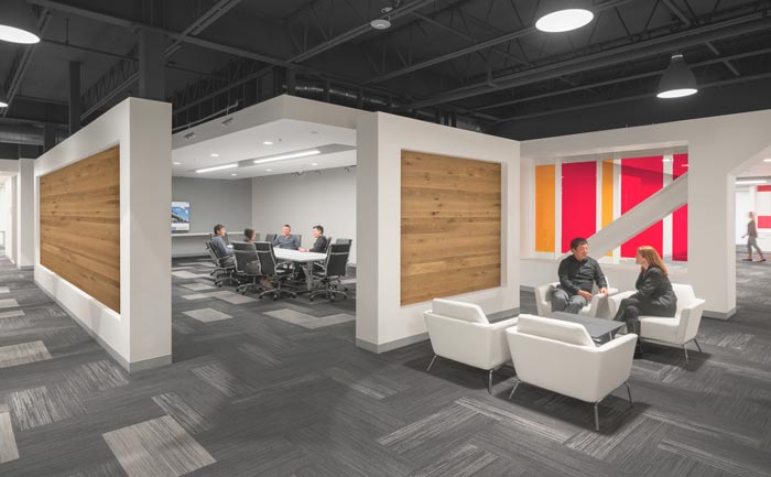 投資者服務(wù)公司辦公室動(dòng)線裝修設(shè)計(jì)案例效果圖