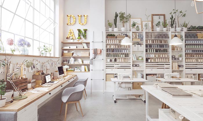 服裝設(shè)計(jì)工作室辦公區(qū)裝修設(shè)計(jì)案例效果圖