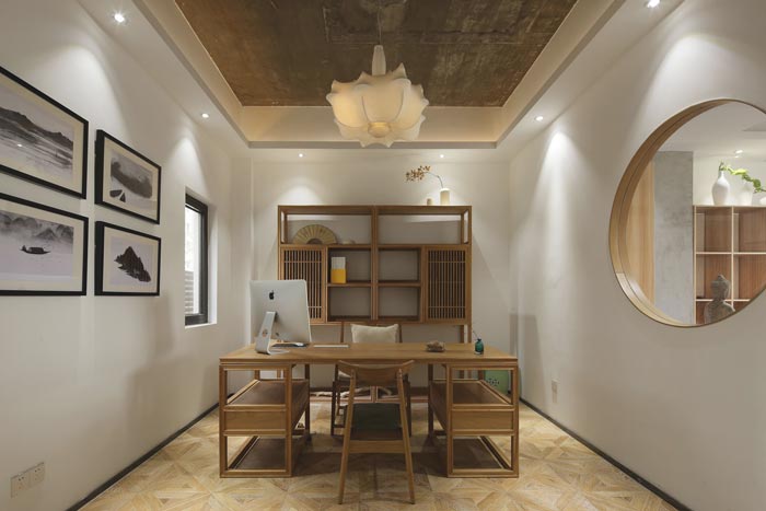 中式禪意辦公室裝修設計案例