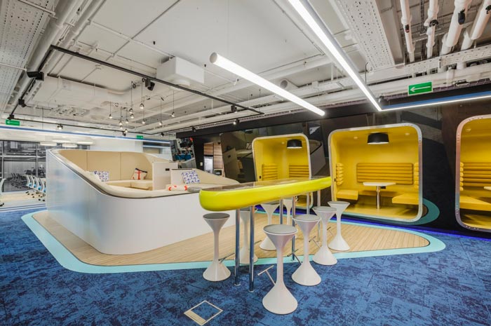 品牌營銷策劃公司辦公室交流區(qū)域裝修設計案例效果圖