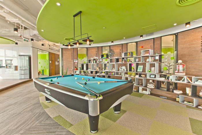 現(xiàn)代簡約辦公室娛樂區(qū)域裝修設計案例效果圖