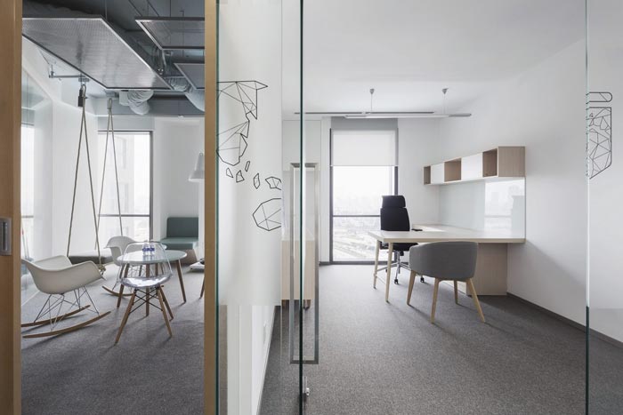 創(chuàng)意混搭辦公室接待、洽談區(qū)域裝修設(shè)計案例效果圖