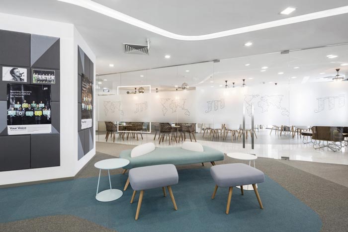 創(chuàng)意混搭辦公室動線裝修設(shè)計案例效果圖