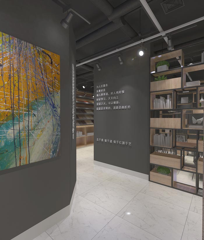 116平方創(chuàng)業(yè)公司辦公室進門區(qū)域裝修設計案例效果圖