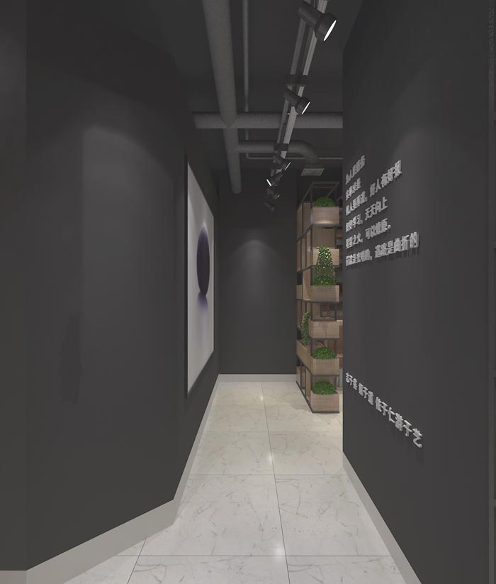 116平方創(chuàng)業(yè)公司辦公室動線裝修設計案例效果圖