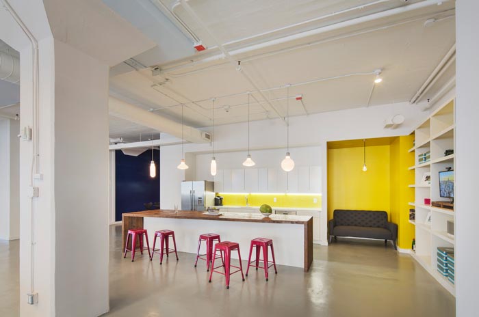 創(chuàng)意營銷公司辦公室茶水間裝修設計案例效果圖