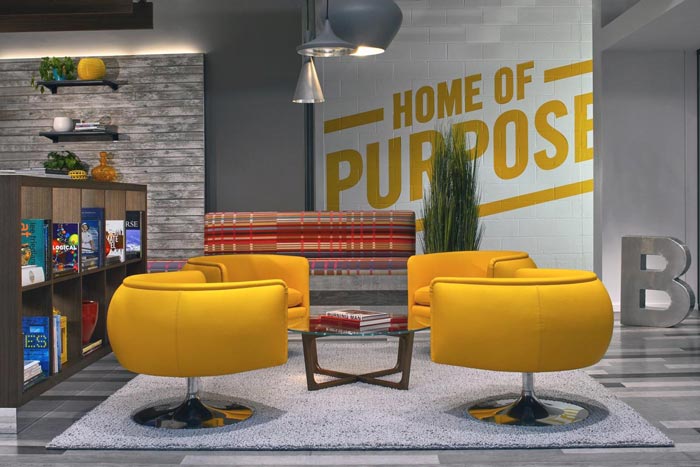 顧問公司辦公室前臺接待裝修設(shè)計實景圖