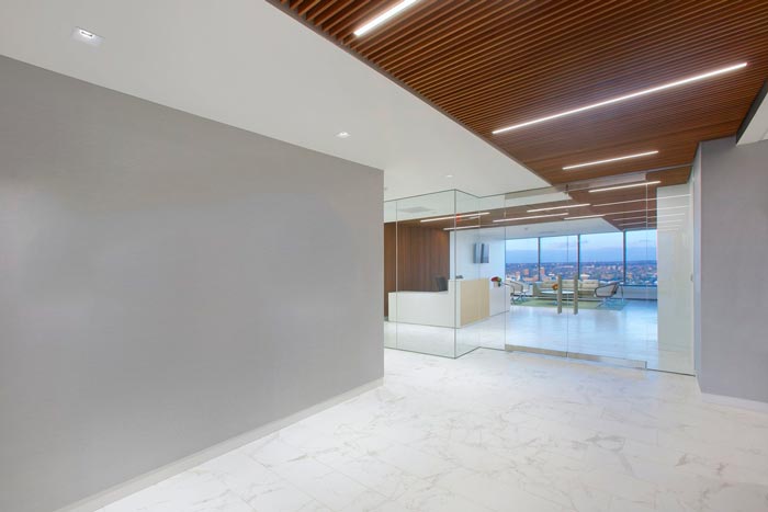 會計師事務所辦公室進門區(qū)域裝修設計實景圖