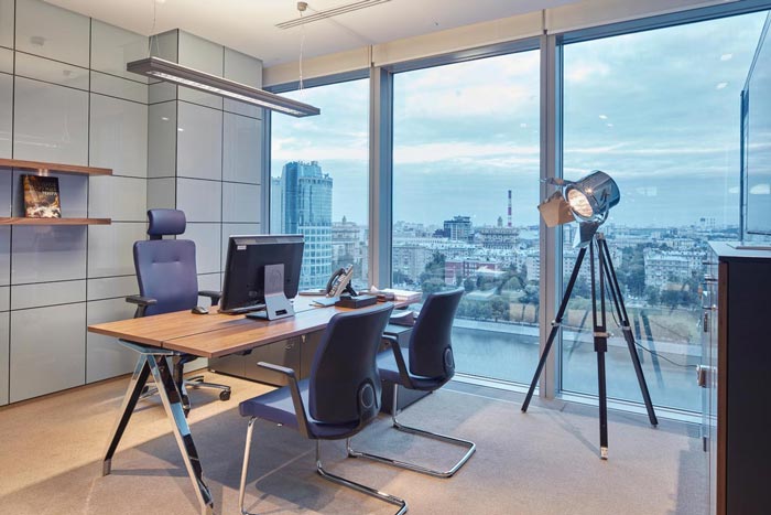 小型老總辦公室裝修設(shè)計實景圖